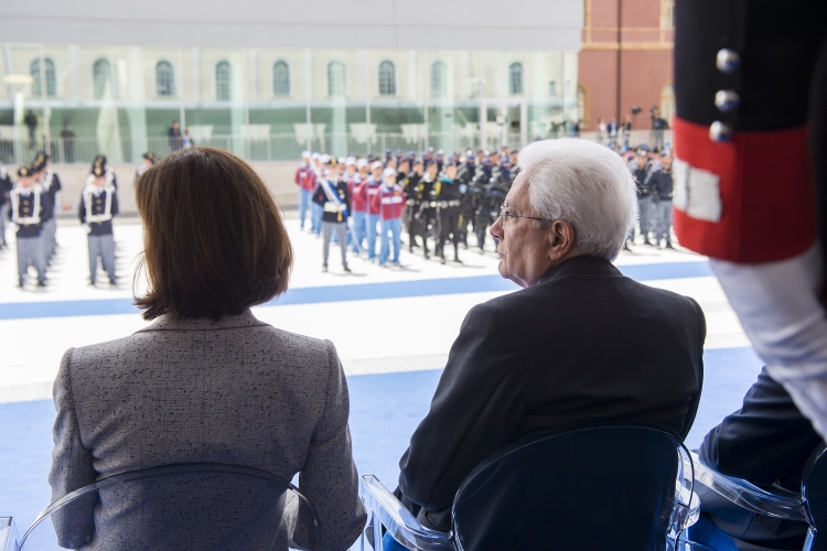 Il Presidente Sergio Mattarella interviene alla cerimonia del 164° anniversario della fondazione della Polizia di Stato.