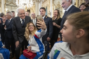 Mattarella incontra gli atleti italiani reduci dai giochi giovanili europei paralimpici