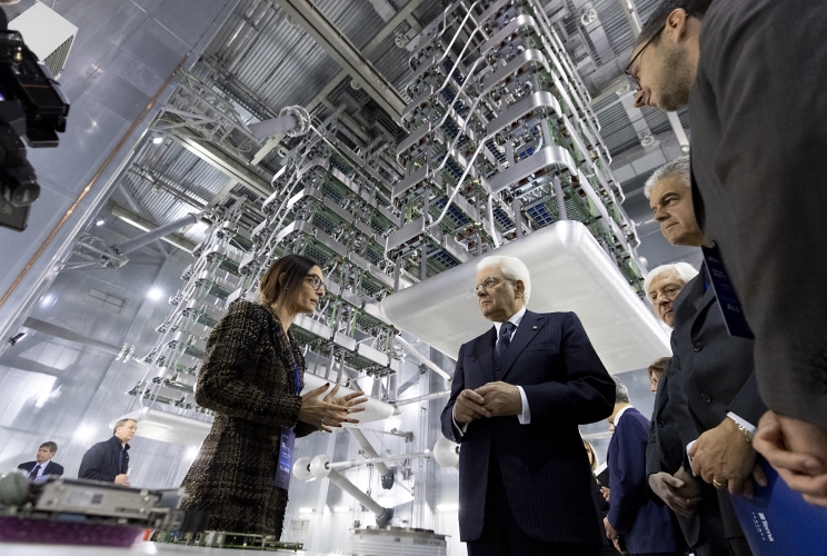 Il Presidente Sergio Mattarella alla cerimonia di inaugurazione dell’interconnessione Italia Montenegro