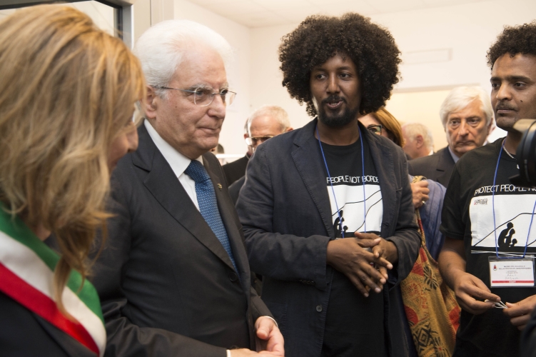 Il Presidente Sergio Mattarella a Lampedusa