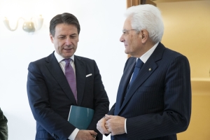 Colazione del Presidente della Repubblica con il Presidente del Consiglio dei Ministri ed altri membri del Governo