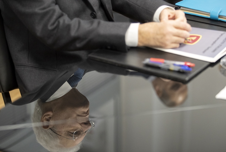 Il Presidente Sergio Mattarella presso la Caserma Gandin assiste alla presentazione dell’Operazione Strade Sicure concernente la Città di Roma e delle Regioni Lazio e Abruzzo