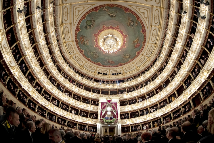 Il Presidente della Repubblica Sergio Mattarella al Teatro Regio in occasione della rappresentazione della “Turandot”