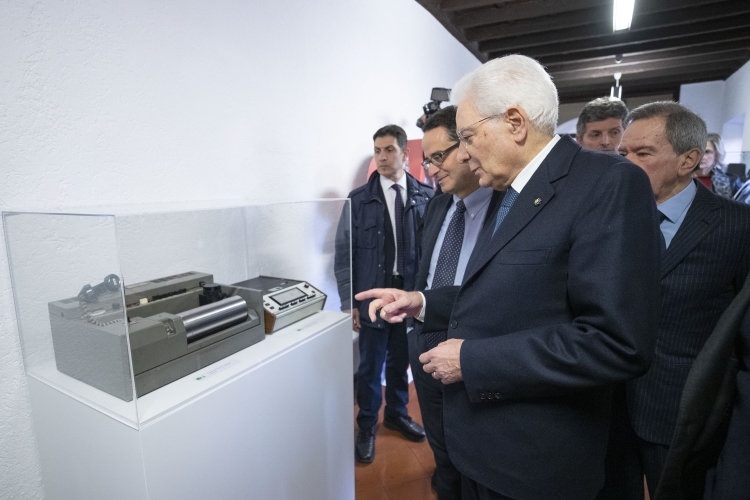 Il Presidente Sergio Mattarella visita la sede dell’Agenzia di Stampa ANSA, in occasione del 75° anniversario della sua fondazione.

