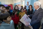 Mattarella visita a sorpresa la scuola D. Manin