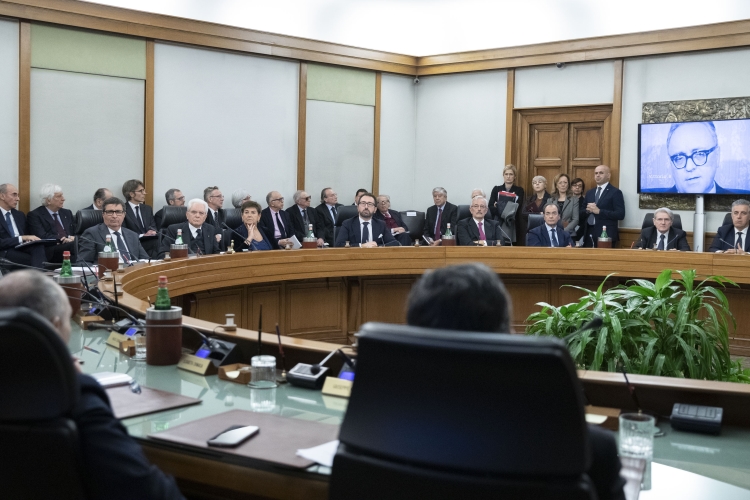Il Presidente Sergio Mattarella al CSM in occasione della cerimonia per il 40° anniversario dell'uccisione di Vittorio Bachelet
