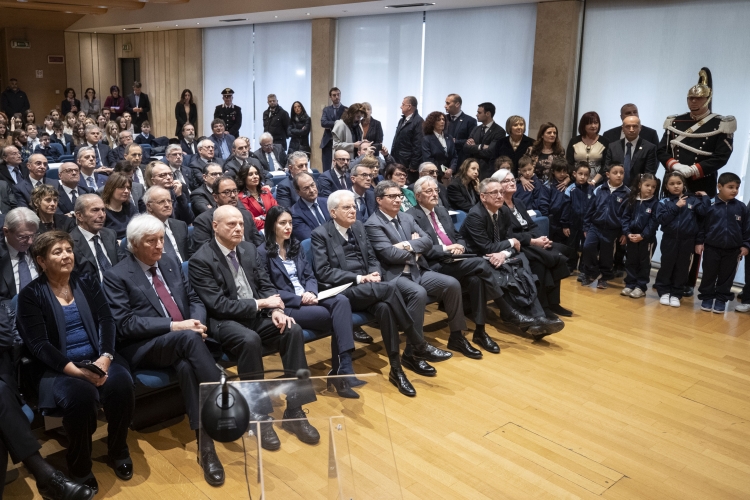 Il Presidente della Repubblica Sergio Mattarella al CSM in occasione delle premiazione dei vincitori del concorso “Ricordare Vittorio Bachelet e la sua testimonianza di libertà e di democrazia a 40 anni dalla morte”.