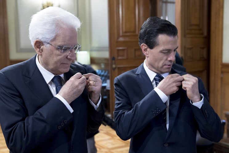 Il Presidente della Repubblica Italiana Sergio Mattarella 