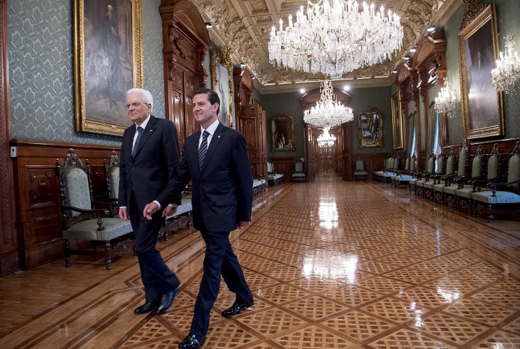 Il Presidente della Repubblica Italiana Sergio Mattarella 