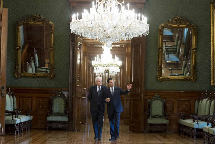 Il Presidente della Repubblica Italiana Sergio Mattarella 