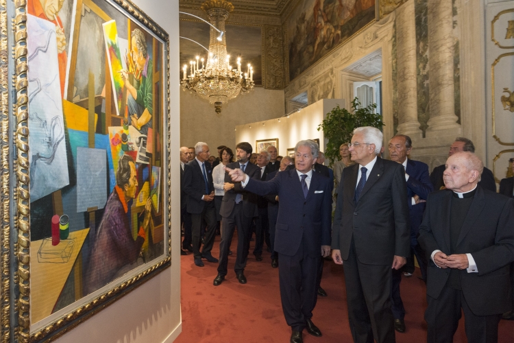 Mattarella inaugura la mostria su Guttuso