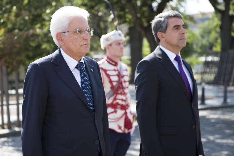 Il Presidente Sergio Mattarella con il Presidente della Repubblica di Bulgaria, Rosen Plevneliev