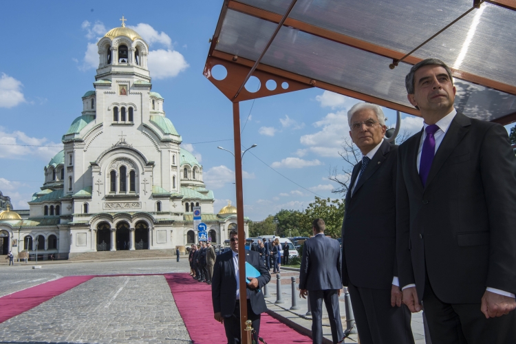Il Presidente Sergio Mattarella con il Presidente della Repubblica di Bulgaria, Rosen Plevneliev