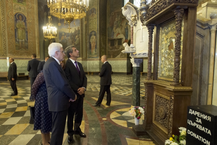 Il Presidente Sergio Mattarella con il Presidente della Repubblica di Bulgaria, 