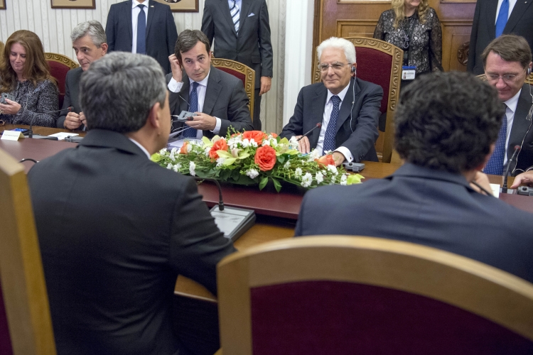 Il Presidente Sergio Mattarella con il Presidente della Repubblica di Bulgaria