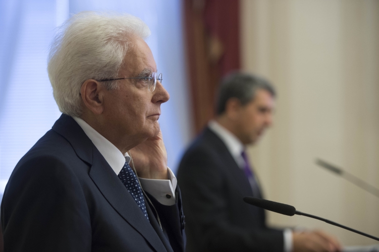 Il Presidente Sergio Mattarella con il Presidente della Repubblica di Bulgaria