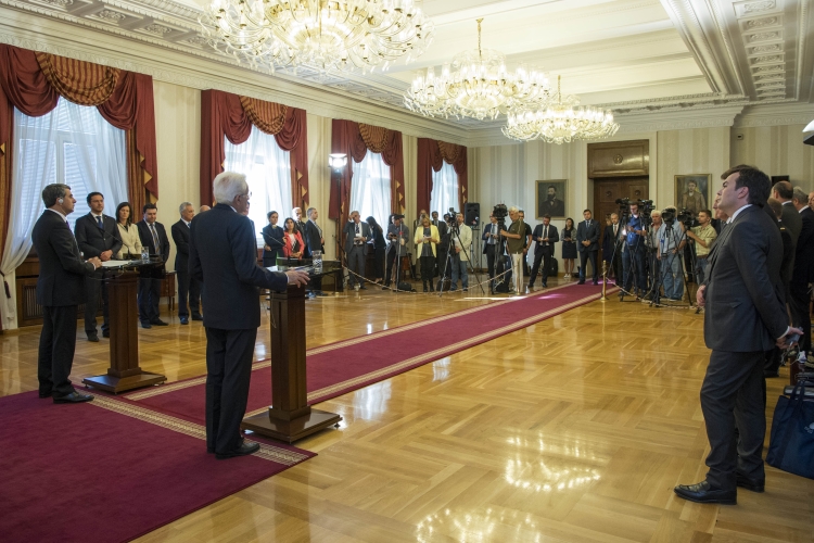 Il Presidente Sergio Mattarella con il Presidente della Repubblica di Bulgaria