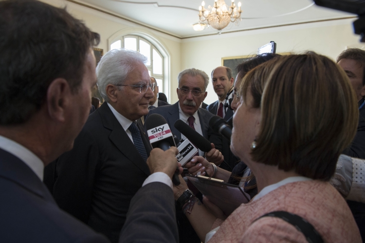 Il Presidente Sergio Mattarella incontra i giornalisti a Sofia