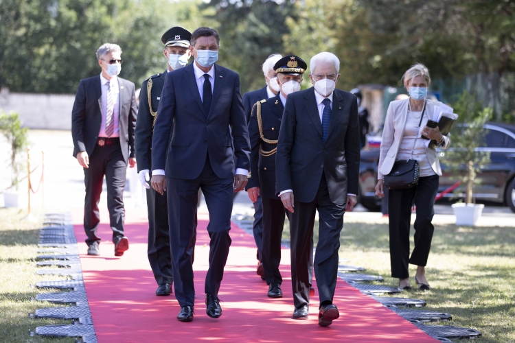Il Presidente della Repubblica Sergio Mattarella con il Presidente della Repubblica di Slovenia, Borut Pahor
