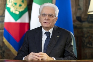  
Il Presidente Sergio Mattarella nel corso del videomessaggio agli italiani all’estero