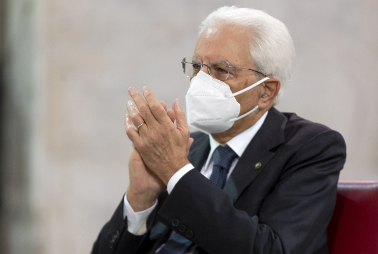 Il Presidente della Repubblica Sergio Mattarella  alla cerimonia di commemotiva del trentesimo anniversario della morte di Rosario Livatino
