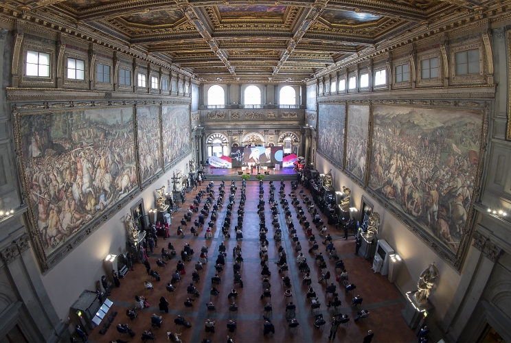 Il Presidente della Repubblica Sergio Mattarella in occasione della seconda edizione del Festival Nazionale dell’Economia Civile