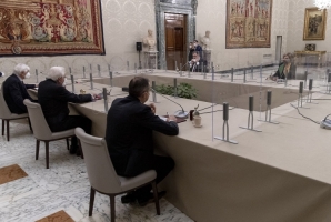  Il Presidente della Repubblica Sergio Mattarella con la delegazione del Gruppo Parlamentare “Liberi e Uguali” della Camera dei Deputati, in occasione delle consultazioni
