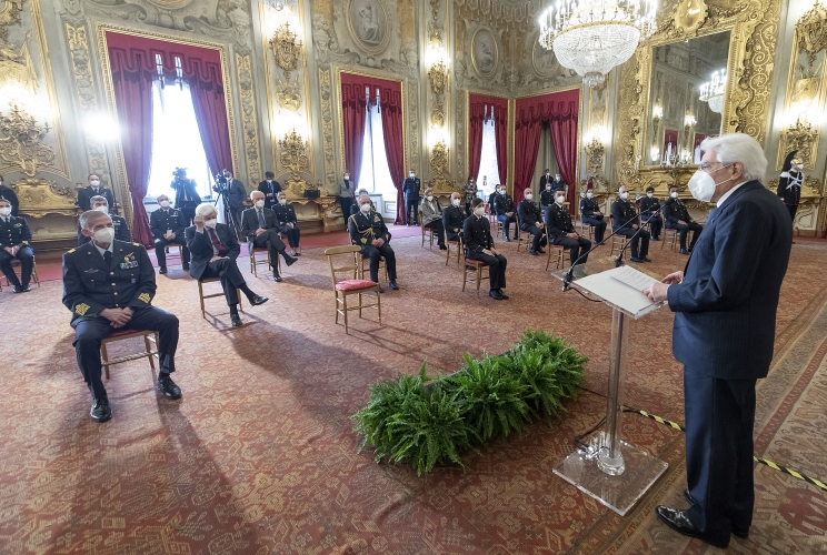Il Presidente Sergio Mattarella in occasione del 98° anniversario di fondazione dell’Aeronautica Militare