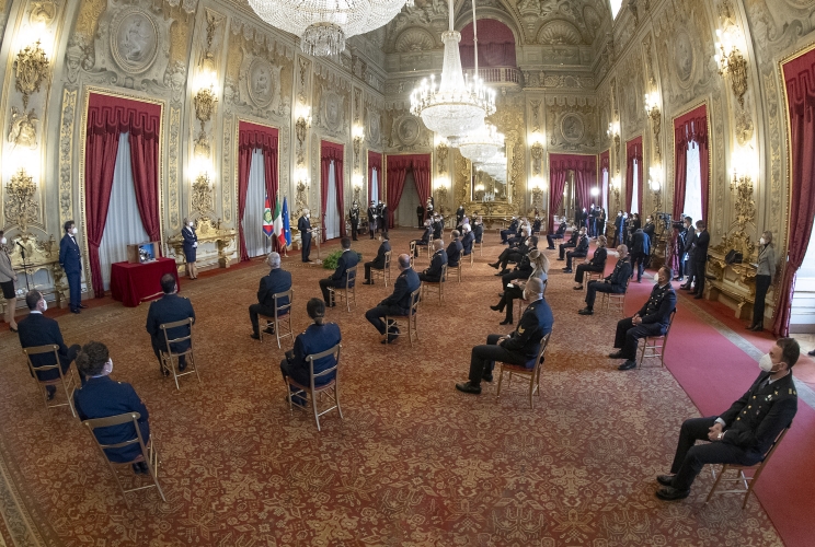 Il Presidente Sergio Mattarella in occasione del 98° anniversario di fondazione dell’Aeronautica Militare