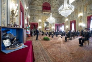 Il Presidente Sergio Mattarella in occasione del 98° anniversario di fondazione dell’Aeronautica Militare