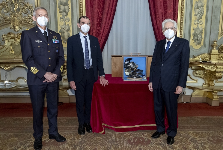Il Presidente Sergio Mattarella in occasione del 98° anniversario di fondazione dell’Aeronautica Militare