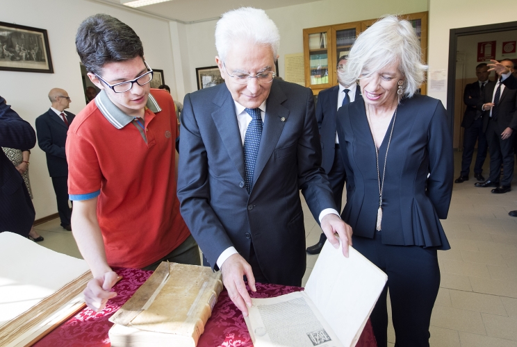 Il Presidente Sergio Mattarella visita il Campus Scolastico  