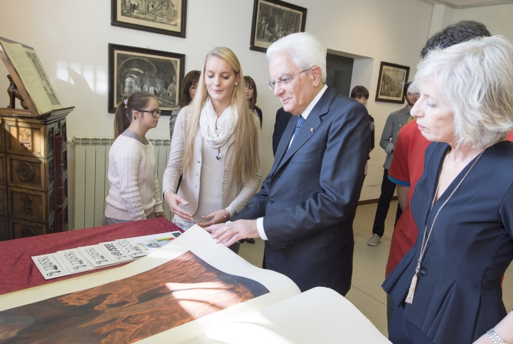 Il Presidente Sergio Mattarella visita il Campus Scolastico  