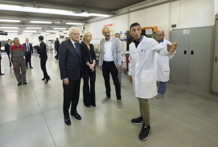 Il Presidente Sergio Mattarella visita il Campus Scolastico  