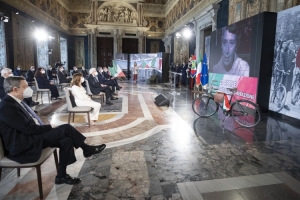 Il Presidente Mattarella in occasione della celebrazione del 76° Anniversario della Liberazione al Quirinale 