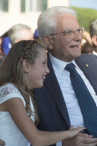 Il Presidente Sergio Mattarella in occasione della festa conclusiva