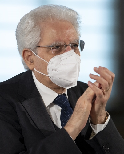 Il Presidente Sergio Mattarella in occasione della celebrazione della Festa del Lavoro