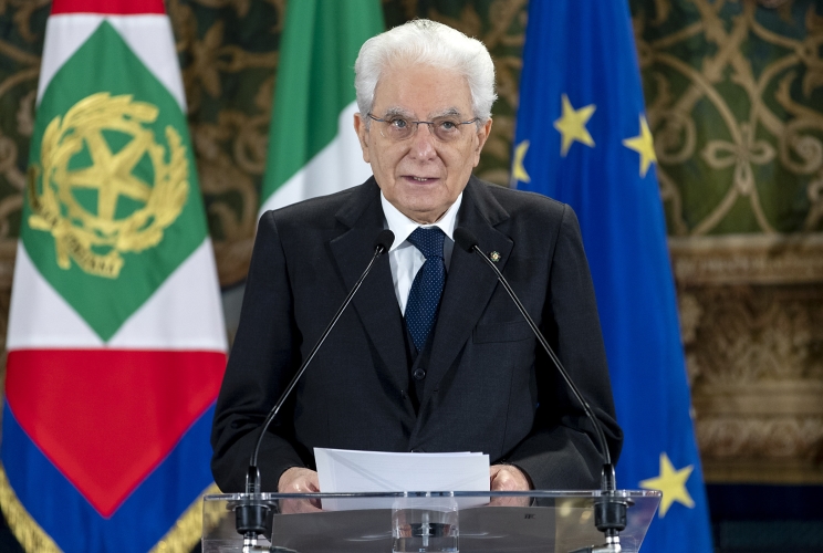 Il Presidente Sergio Mattarella in occasione della celebrazione della Festa del Lavoro