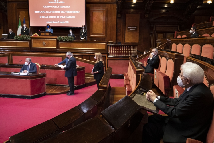 La celebrazione del "Giorno della Memoria dedicato alle vittime del terrorismo" al Senato