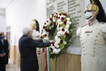 Il Presidente Mattarella depone una corona di fiori e partecipa allo svelamento della teca contenente  i resti della Quarto Savona 15