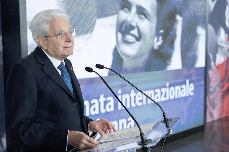 Il Presidente della Repubblica Sergio Mattarella in occasione delle celebrazione della “Giornata Internazionale della Donna”