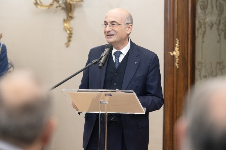 Antonio Ciro Patrizio Preziosi, Direttore Tg2, in occasione del cinquantesimo anniversario della fondazione del TG2  
