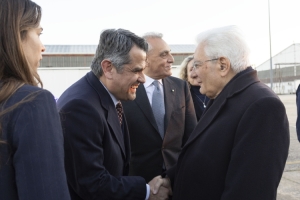 Il Presidente della Repubblica Sergio Mattarella all’aeroporto di Salamanca – Matacán  
