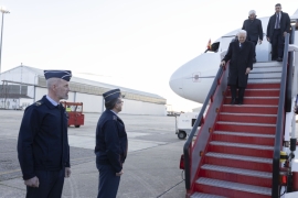 Il Presidente Mattarella arriva all’aeroporto di Salamanca