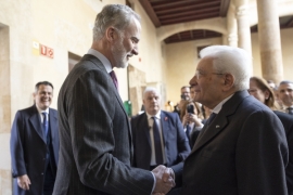 Il Presidente della Repubblica Sergio Mattarella con Sua Maestà il Re di Spagna, Felipe VI  
