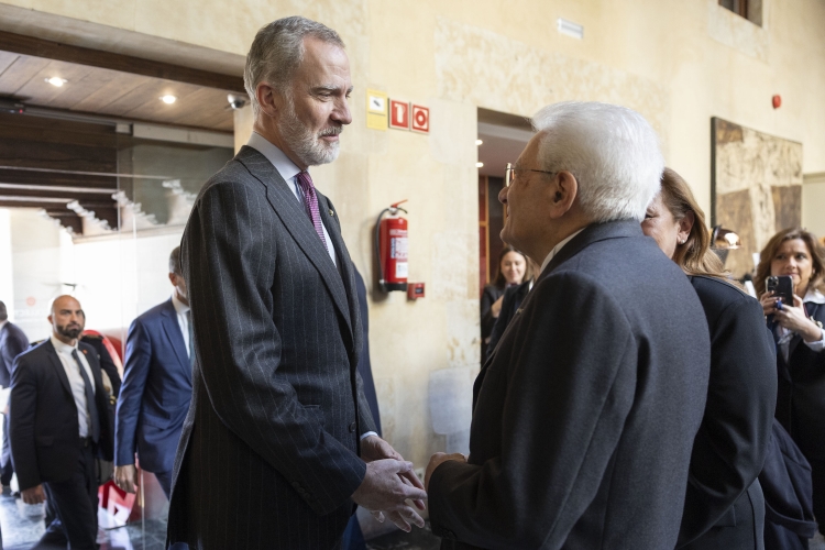 Il Presidente della Repubblica Sergio Mattarella con Sua Maestà il Re di Spagna, Felipe VI  

