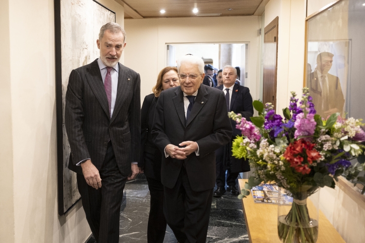 Il Presidente della Repubblica Sergio Mattarella con Sua Maestà il Re di Spagna, Felipe VI  
