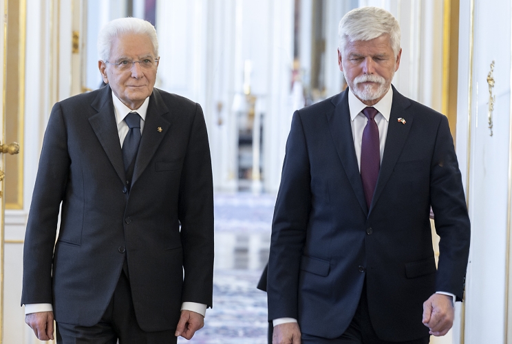 Il Presidente della Repubblica Sergio Mattarella con il Presidente della Repubblica Ceca, Petr Pavel