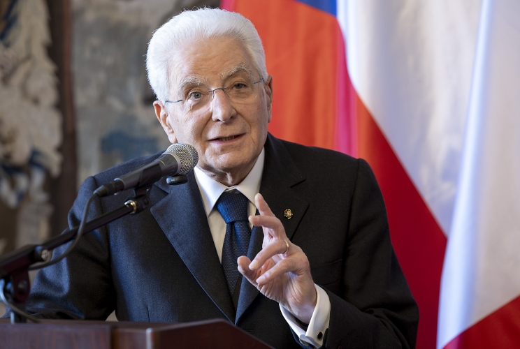 Il Presidente della Repubblica Sergio Mattarella con il Presidente della Repubblica Ceca, Petr Pavel in occasione delle dichiarazione alla stampa