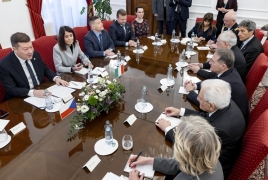 Mattarella incontra il Presidente della Camera dei Deputati della della Repubblica Ceca